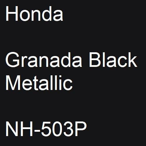 Honda, Granada Black Metallic, NH-503P.